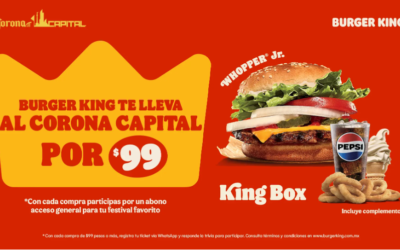 Promoción para ir al Corona Capital 2024 con Burger King