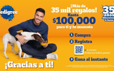 Una marca de alimento para perritos celebra 35 años en México con miles de regalos