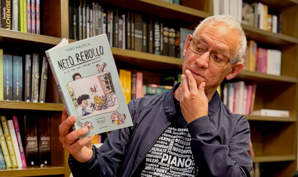 Toño Malpica y su nuevo libro: «Neto Rebollo y el robo del código secreto»