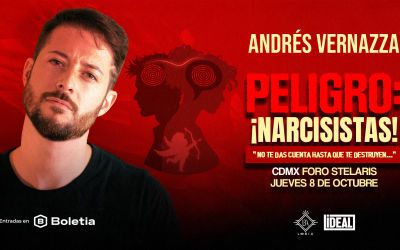¿Amor o manipulación? Andrés Vernazza llega a México con “Peligro: ¡Narcisistas!”